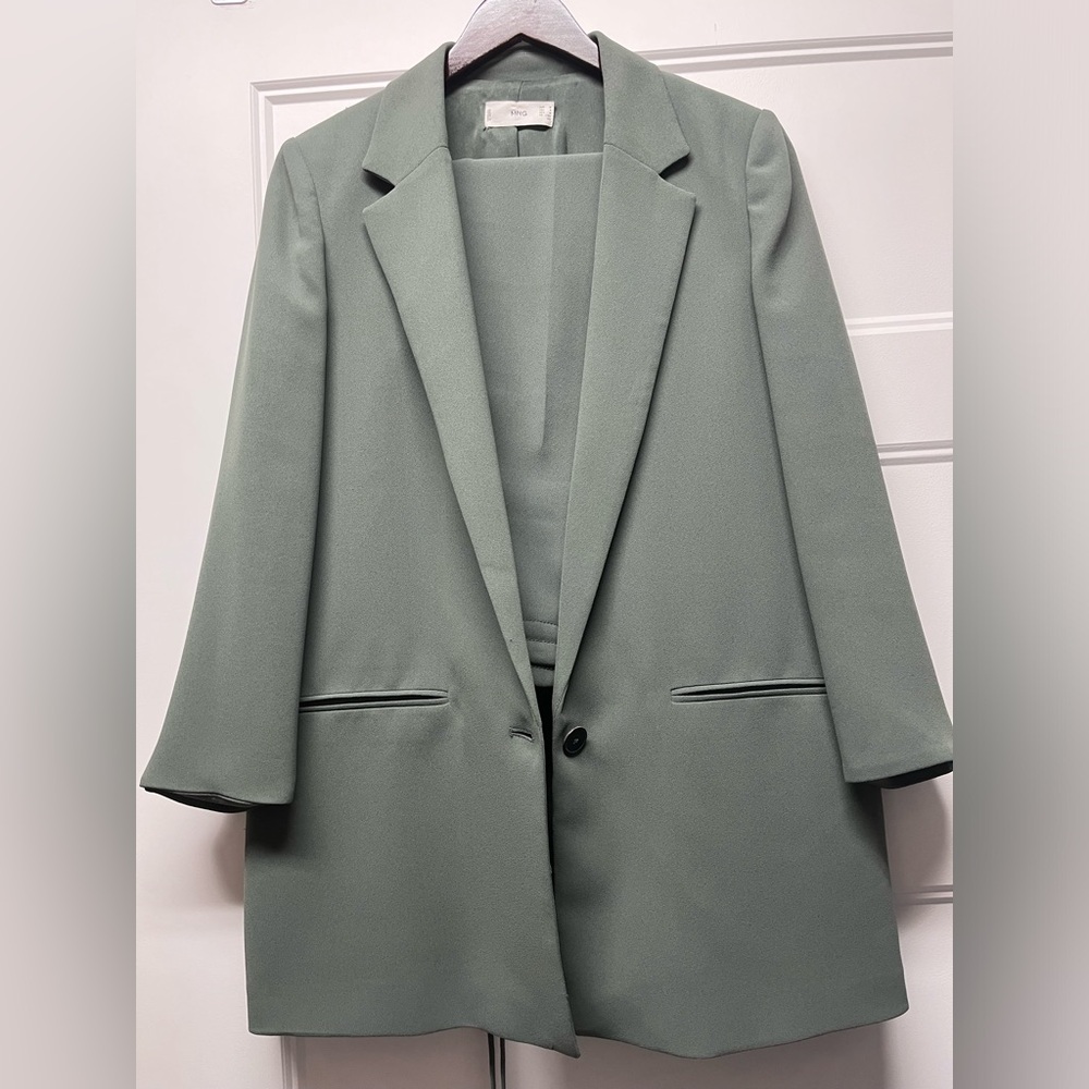 Mango Elegant Green Blazer S
